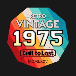 Born 1975 vintage Birthday Retro T-Shirt