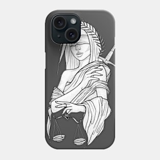 warrior girl Phone Case