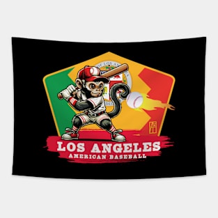 USA - American BASEBALL - Los Angeles - Baseball mascot - Los Angeles baseball Tapestry