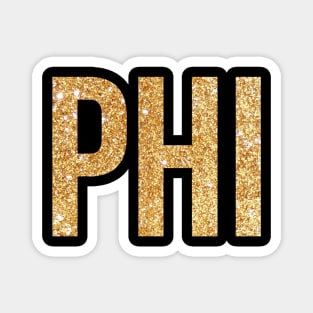 Gold Phi Magnet