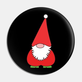 Christmas funny Santa gnome Pin