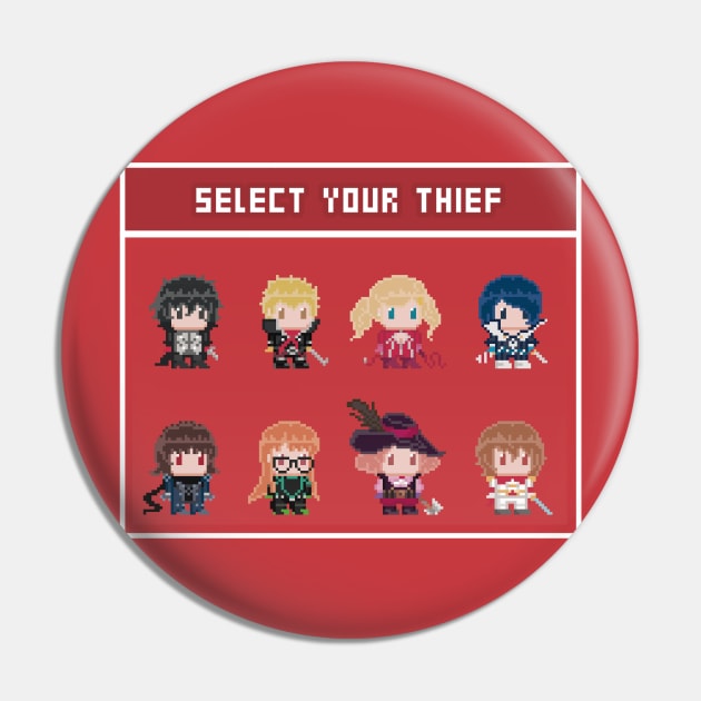 Pixel Thieves Pin by OkiComa