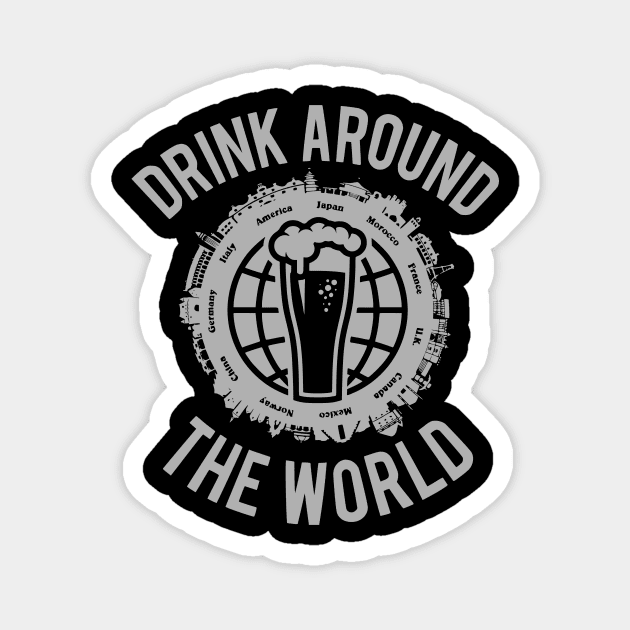 World Showcase Drink Around The World Magnet by ThisIsFloriduhMan