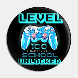 Level 100 Days Of School Unlocked Boys Girls Kids Video Game Pin