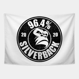 96.4% Silverback gym apparel in circle logo Tapestry