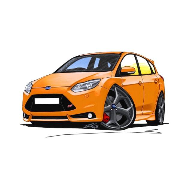 Ford Focus (Mk3) ST Orange by y30man5