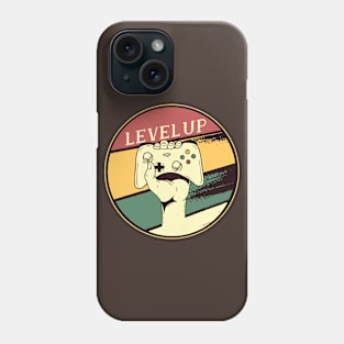 Gaming Level Up Nerds Vintage Retro Style Design Phone Case