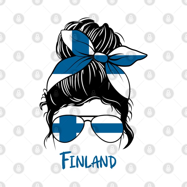 Finland girl, Finland Flag, Finland gift heritage, Finns girlfriend, Finnish by JayD World