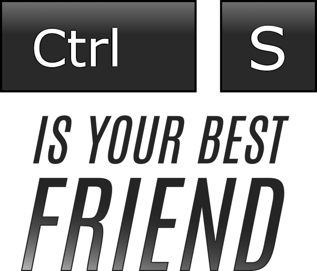 Ctrl + S is your best Friend Kids T-Shirt by Bugle_Graphics