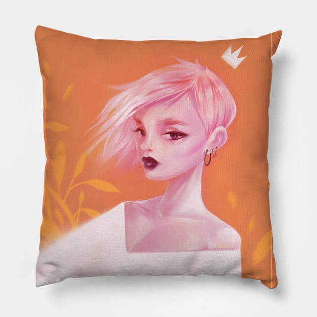 girl Pillow by ivanOFFmax