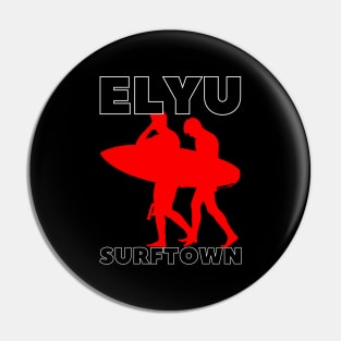 ELYU SURFTOWN - FRIENDS GOING FOR A SURF IN RED Pin