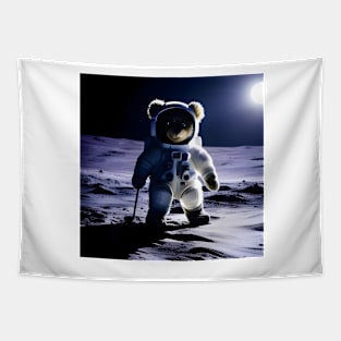 Teddy in a Space suit on the Moon Tapestry