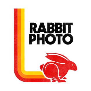 RABBIT PHOTO / 70s Retro Stripe Defunct Film T-Shirt