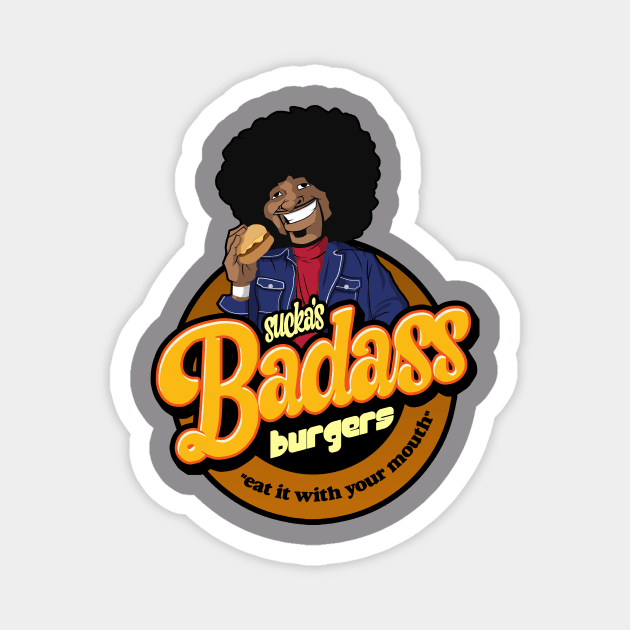 Sucka's Badass Burgers Magnet by bloodsuckajones