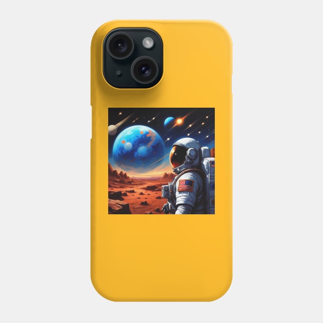 MARS AND THE STARS 3B Phone Case by MAXIMUM STREET COUTURE