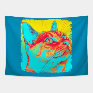 Domestic Shorthair Pop Art - Cat Lover Gift Tapestry