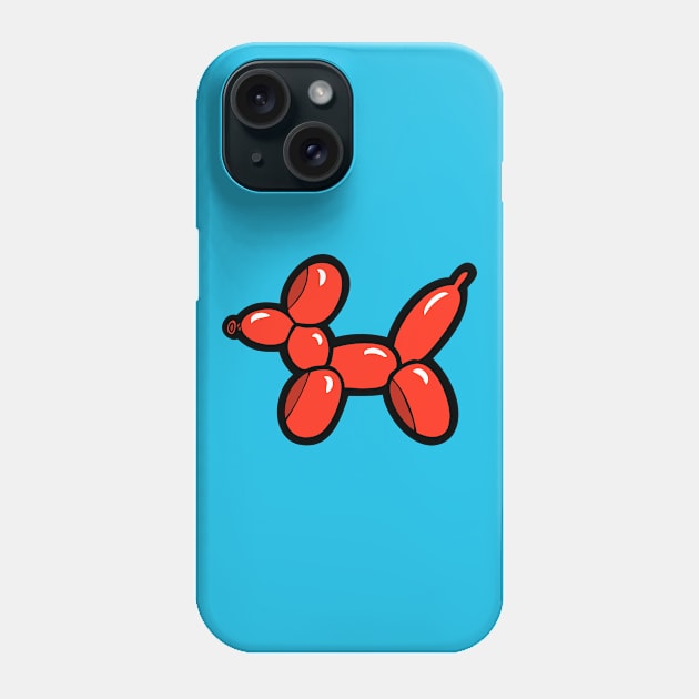 Balloon Animal Red Dog Phone Case by evannave