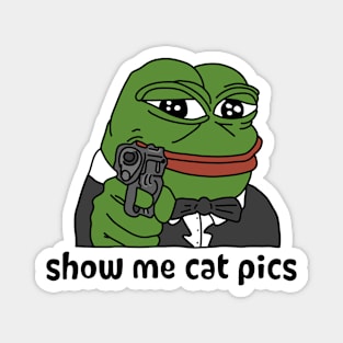 show me cat pics Magnet