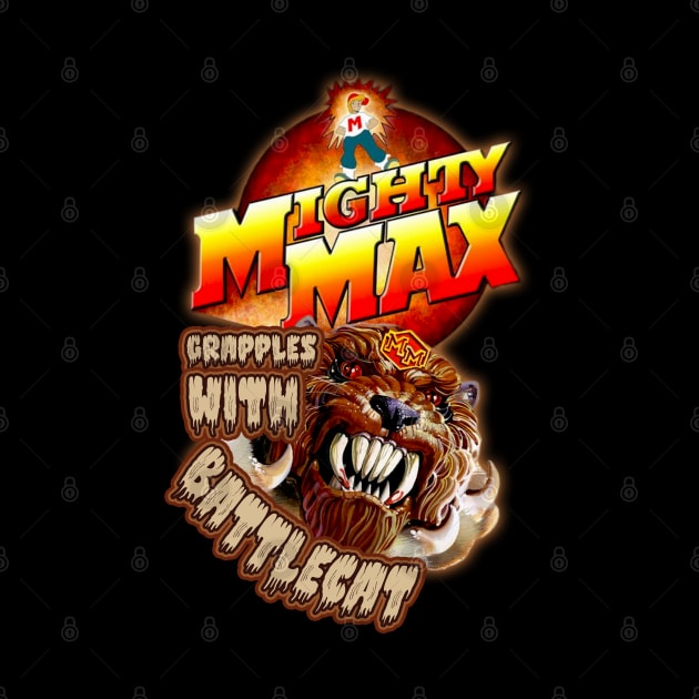 Mighty Max Grapples With Battle Cat by The Dark Vestiary