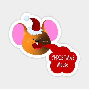 Santa Mouse Magnet