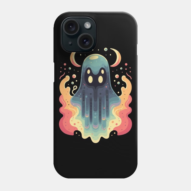 Cute Ghost illustration Phone Case by Word and Saying