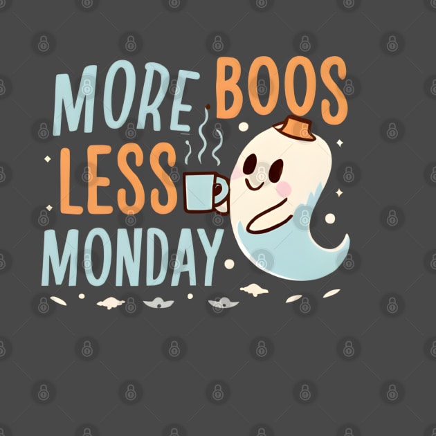 More Boos Less Monday by EchoWear