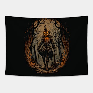 Ye Great Pumpkin Creature - Horror and fear surround this creepy Halloween haunt monster, but in an elegant and sophisticated way. For the Halloween All Year Lover! Tapestry