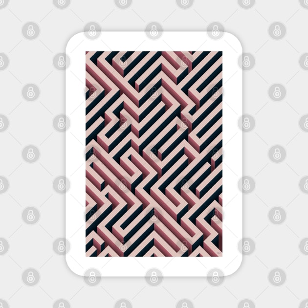 pink maze Magnet by AtelierNab