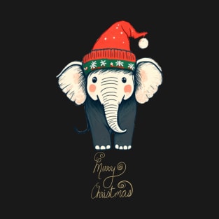 Merry Christmas Elephant T-Shirt