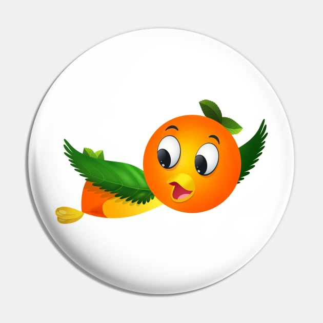 Florida Orange Bird Pin by ThemeParkProps