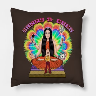 Sonny and Cher- Psychedelic Goddess Pillow