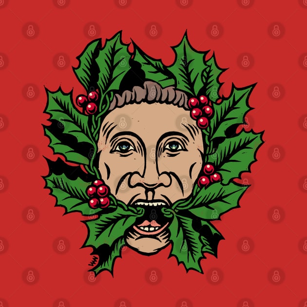 Christmas Green Man by WonderWebb