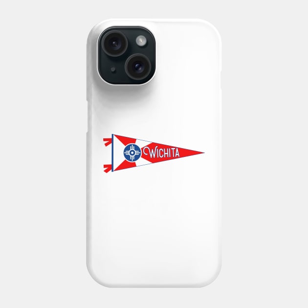 Wichita Flag Pennant Phone Case by zsonn