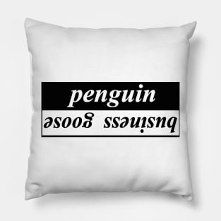 penguin business goose Pillow