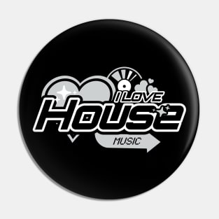 HOUSE  - I LOVE HOUSE Y2K (Grey) Pin