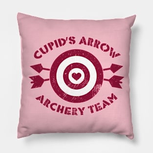 Cupid's Arrow Archery Team Valentines Day Love Pillow