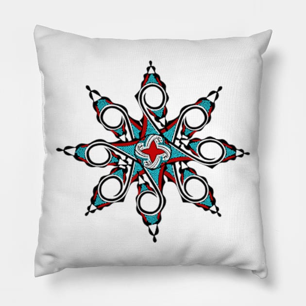 Pueblo Star Pillow by Izmet