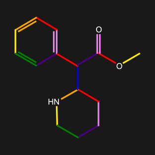 Ritalin Molecule Rainbow Chemistry T-Shirt