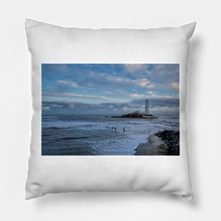 December at St Mary's Island Pillow