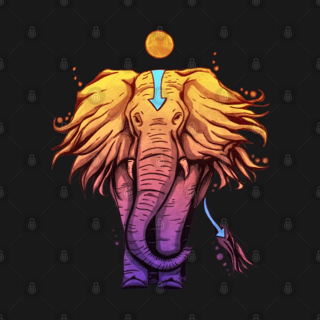 Elephant Elemental - Avatar State by hybridgothica