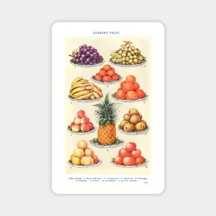 Dessert Fruit, from Mrs. Beeton's Book of Household Management Magnet