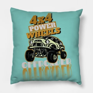4x4 Power Wheels Offroader Pillow