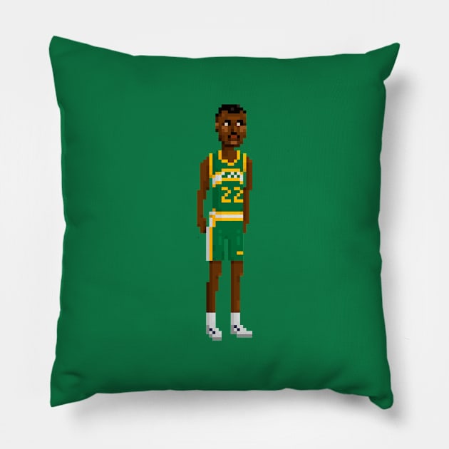Ricky Pierce Pillow by PixelFaces