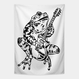 SEEMBO Frog Playing Guitar Guitarist Musician Music Fun Band Tapestry