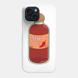 Neuro-Spicy Hot Sauce Drawing Phone Case