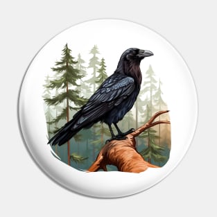 Raven Forest Pin