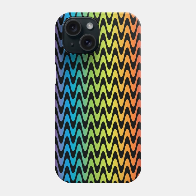 Psychedelic Rainbow Pattern v2 Phone Case by Deias Designs