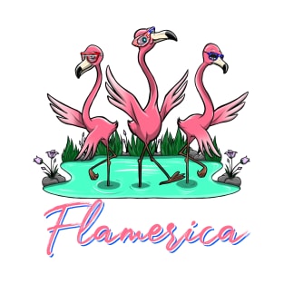 Flamerica Flamingos T-Shirt