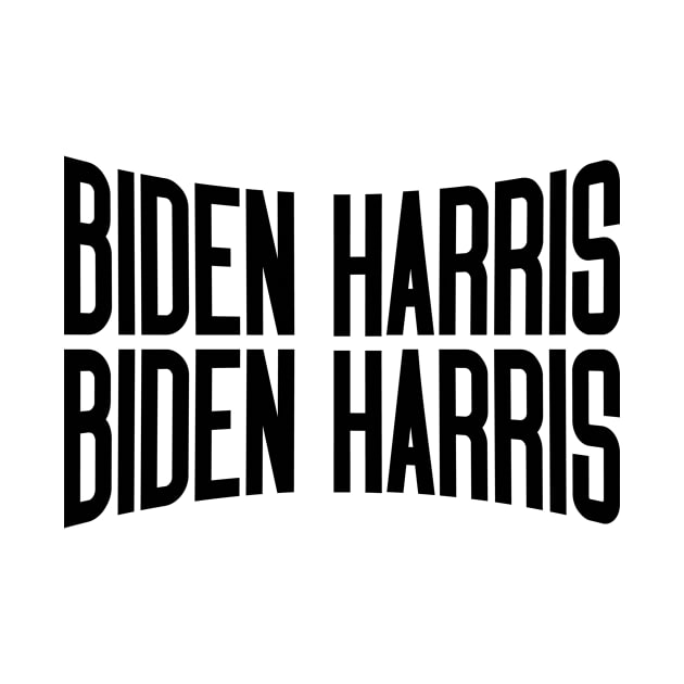 biden harris text black by Dexter