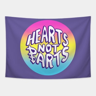 Hearts Not Parts Tapestry